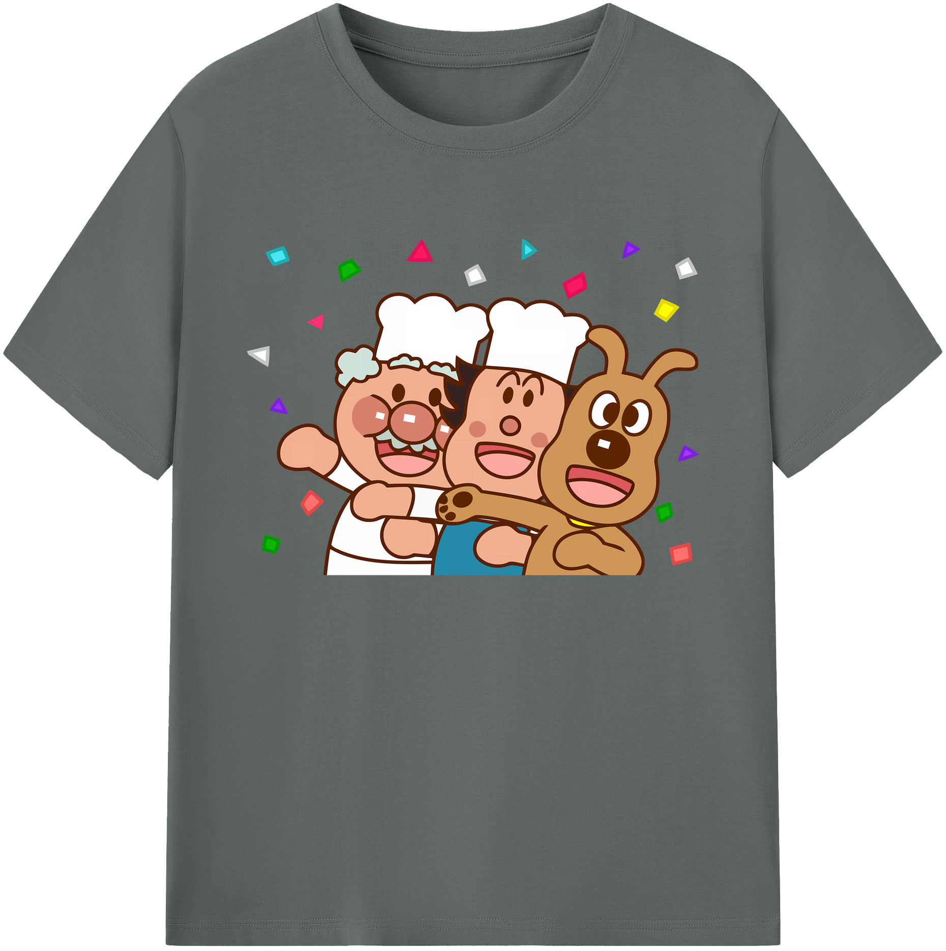 （画像用） アンパンマン Anpanman 綿100％ メンズ半袖Tシャツ｜肌触りやわらか＆通気性